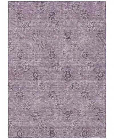 Addison Chantille Acn789 2'6''x3'10'' Area Rug In Plum
