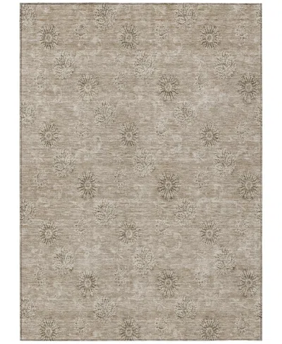Addison Chantille Machine Washable Acn789 8'x10' Area Rug In Khaki