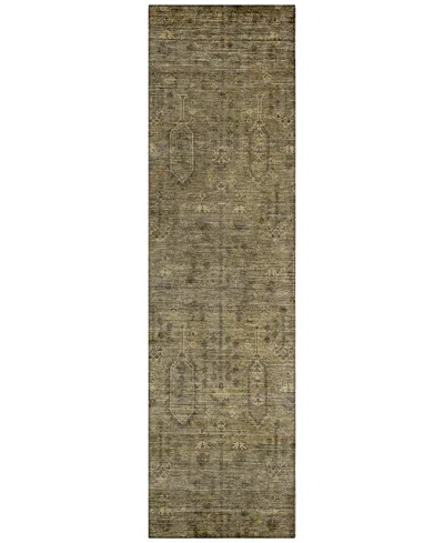 Addison Chantille Acn790 2'3''x7'6'' Runner Area Rug In Brown