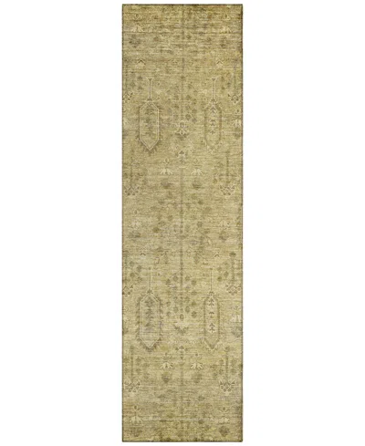 Addison Chantille Acn790 2'3''x7'6'' Runner Area Rug In Gold