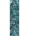 Addison Chantille Acn792 2'3''x7'6'' Runner Area Rug In Teal