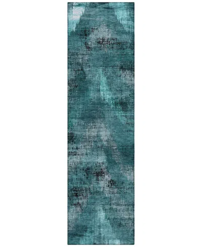 Addison Chantille Acn792 2'3''x7'6'' Runner Area Rug In Teal