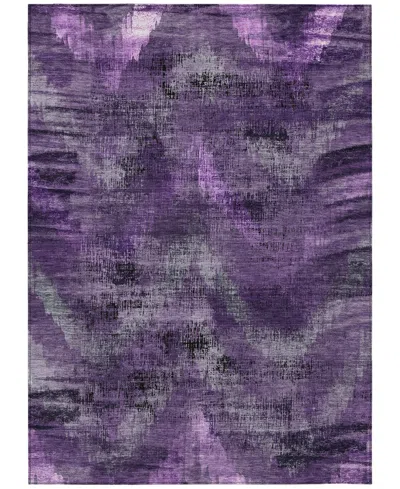 Addison Chantille Machine Washable Acn792 2'6''x3'10'' Area Rug In Purple