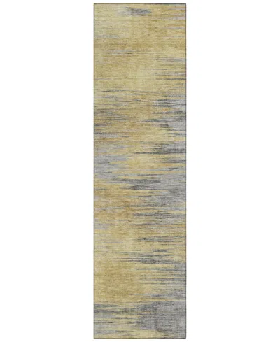 Addison Chantille Acn793 2'3''x7'6'' Runner Area Rug In Gold