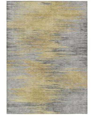 Addison Chantille Machine Washable Acn793 2'6''x3'10'' Area Rug In Gold