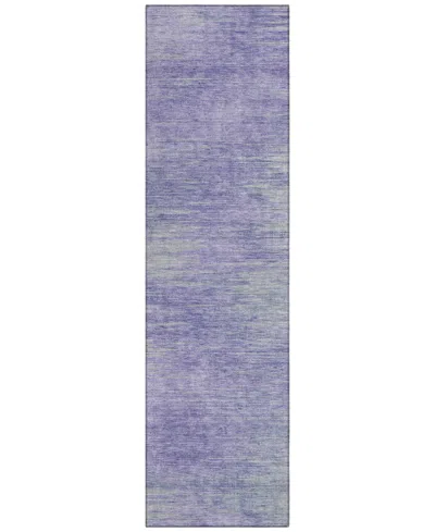 Addison Chantille Acn794 2'3''x7'6'' Runner Area Rug In Plum