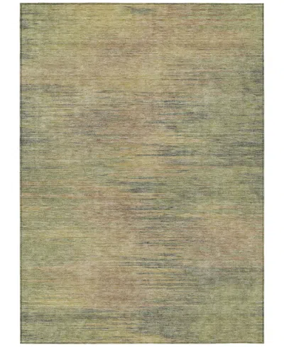Addison Chantille Machine Washable Acn794 2'6''x3'10'' Area Rug In Sage,gold