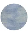Addison Chantille Acn794 8'x8' Round Area Rug In Denim