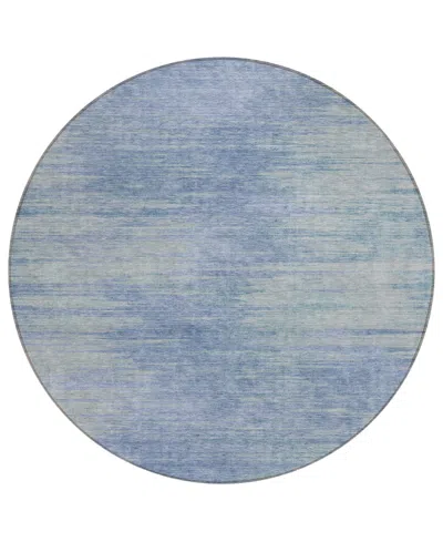 Addison Chantille Acn794 8'x8' Round Area Rug In Denim