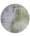 Addison Chantille Acn795 8'x8' Round Area Rug In Olive