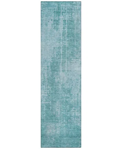 Addison Chantille Acn796 2'3''x7'6'' Runner Area Rug In Aqua