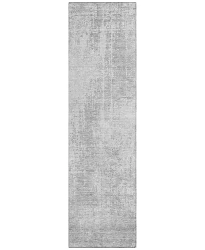 Addison Chantille Acn796 2'3''x7'6'' Runner Area Rug In Silver