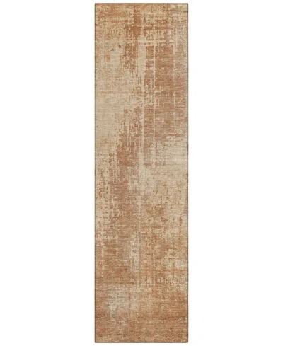 Addison Chantille Acn796 2'3''x7'6'' Runner Area Rug In Terracotta