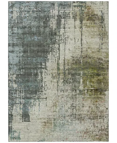 Addison Chantille Machine Washable Acn797 2'6''x3'10'' Area Rug In Sage