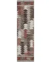 Addison Chantille Acn798 2'3''x7'6'' Runner Area Rug In Chocolate