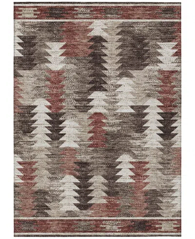 Addison Chantille Machine Washable Acn798 2'6''x3'10'' Area Rug In Chocolate