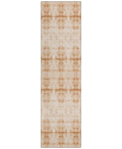 Addison Chantille Acn799 2'3''x7'6'' Runner Area Rug In Salmon