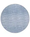 Addison Chantille Acn800 8'x8' Round Area Rug In Denim