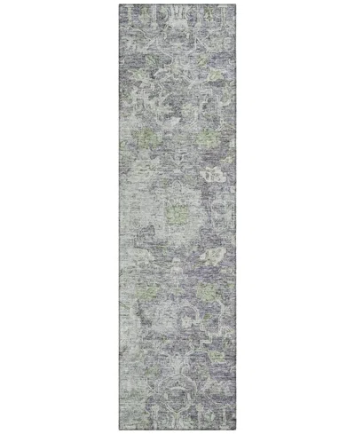 Addison Chantille Acn801 2'3''x7'6'' Runner Area Rug In Plum