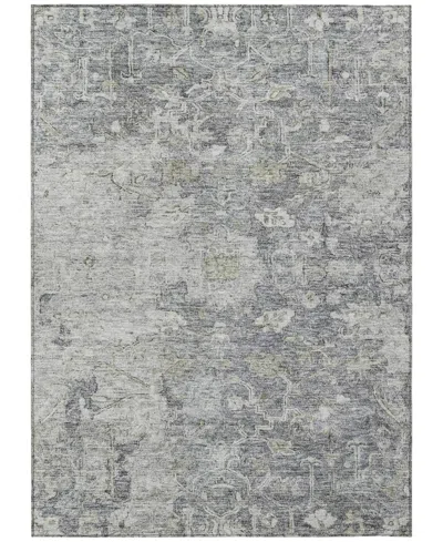 Addison Chantille Machine Washable Acn801 5'x7'6'' Area Rug In Grey