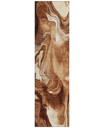 Addison Chantille Acn802 2'3''x7'6'' Runner Area Rug In Paprika
