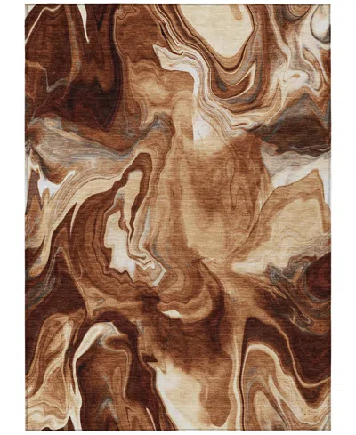 Addison Chantille Acn802 5'x7'6'' Area Rug In Paprika