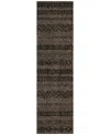 Addison Chantille Acn803 2'3''x7'6'' Runner Area Rug In Chocolate