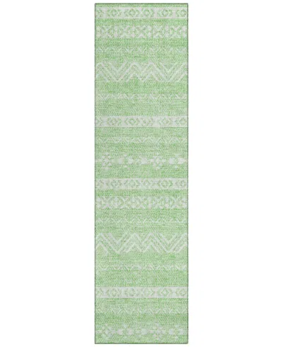 Addison Chantille Acn803 2'3''x7'6'' Runner Area Rug In Lime