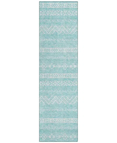 Addison Chantille Acn803 2'3''x7'6'' Runner Area Rug In Teal