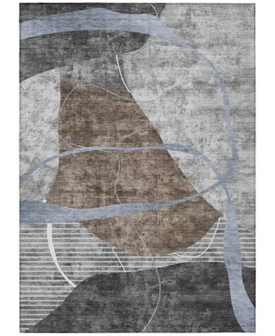 Addison Chantille Acn804 5'x7'6'' Area Rug In Chocolate