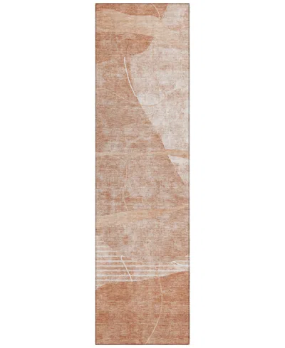 Addison Chantille Acn805 2'3''x7'6'' Runner Area Rug In Salmon