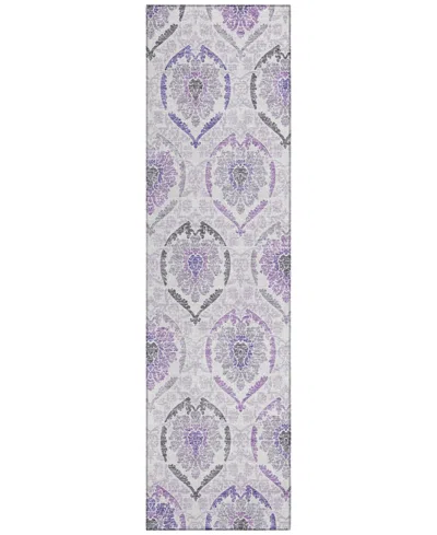 Addison Chantille Acn808 2'3''x7'6'' Runner Area Rug In Purple