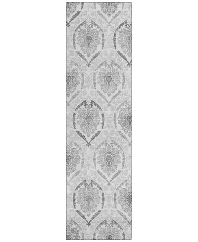 Addison Chantille Acn808 2'3''x7'6'' Runner Area Rug In Silver