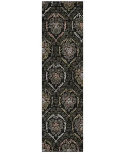 Addison Chantille Acn809 2'3"x7'6" Runner Area Rug In Black