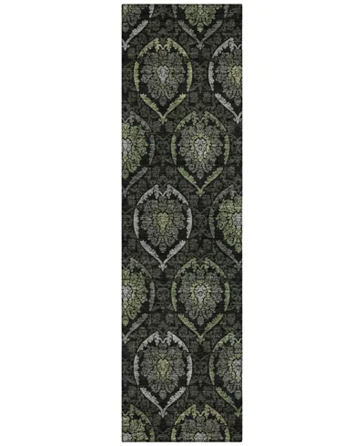Addison Chantille Machine Washable Acn809 2'3"x7'6" Runner Area Rug In Green