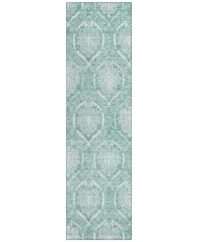 Addison Chantille Acn810 2'3"x7'6" Runner Area Rug In Turquoise