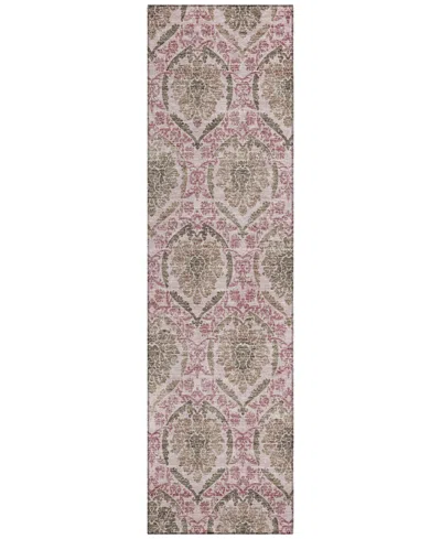 Addison Chantille Machine Washable Acn811 2'3"x7'6" Runner Area Rug In Chocolate