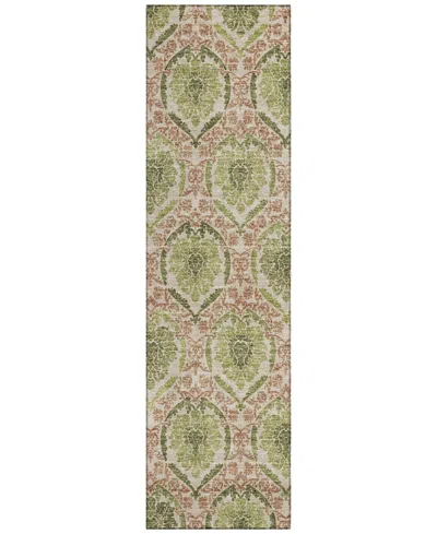 Addison Chantille Acn811 2'3"x7'6" Runner Area Rug In Olive