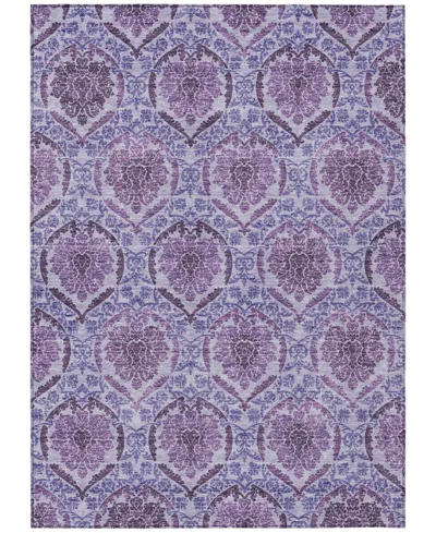 Addison Chantille Acn811 5'x7'6" Area Rug In Eggplant