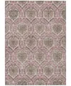Addison Chantille Machine Washable Acn811 8'x10' Area Rug In Chocolate