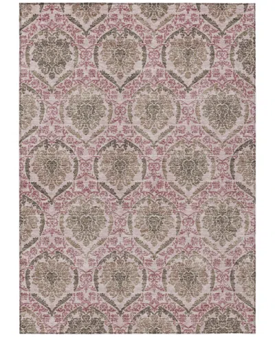 Addison Chantille Machine Washable Acn811 8'x10' Area Rug In Chocolate