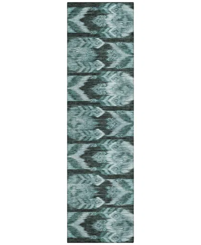 Addison Chantille Machine Washable Acn812 2'3"x7'6" Runner Area Rug In Teal
