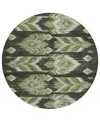 Addison Chantille Acn812 8' Round Area Rug In Olive