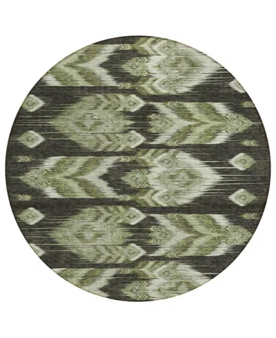 Addison Chantille Acn812 8' Round Area Rug In Olive