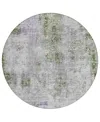 Addison Chantille Acn814 8' Round Area Rug In Olive