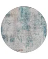 Addison Chantille Acn814 8' Round Area Rug In Teal