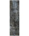 Addison Chantille Acn815 2'3"x7'6" Runner Area Rug In Slate,blue