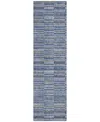 Addison Chantille Acn816 2'3"x7'6" Runner Area Rug In Navy