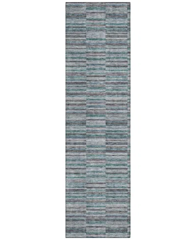 Addison Chantille Acn816 2'3"x7'6" Runner Area Rug In Teal