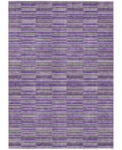 Addison Chantille Machine Washable Acn816 8'x10' Area Rug In Purple